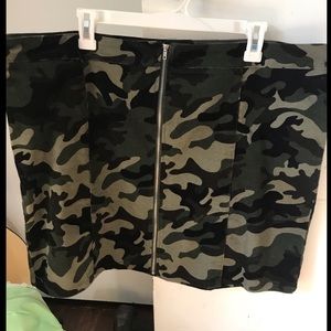 Plus Size Camo Skirt- 2x